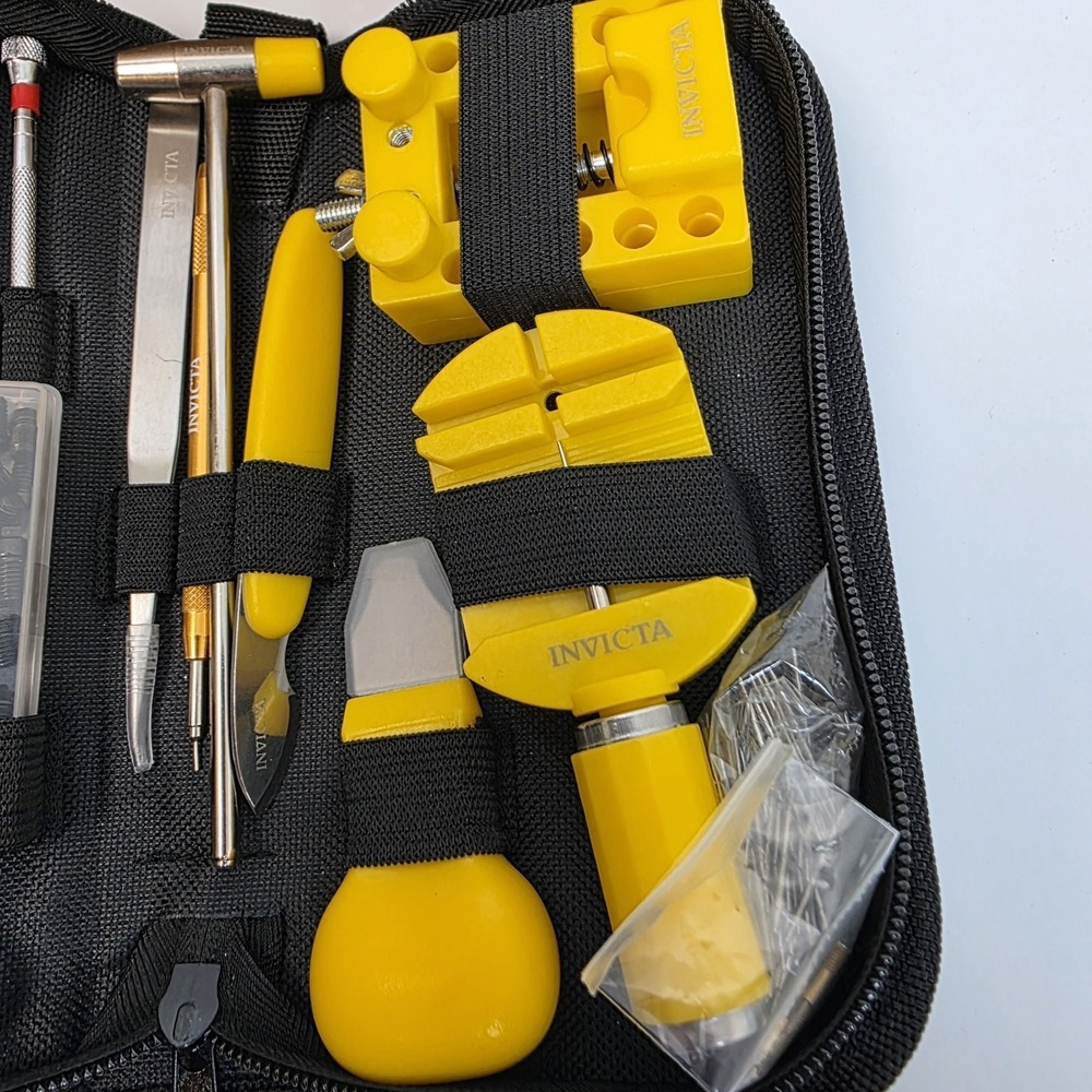 NEW In Box Invicta Travel Watch Repair Tool Kit (ITK-006) Black/Yellow #1079 - Picture 3 of 5